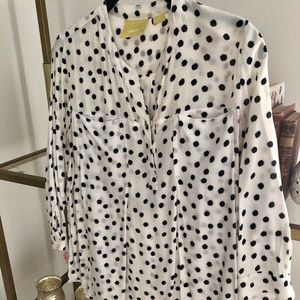 Black & White Polka Dot Swing Top